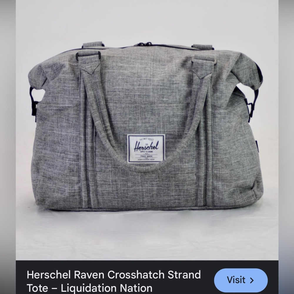Herschel Supply Company Gray Belt Minimalist Design